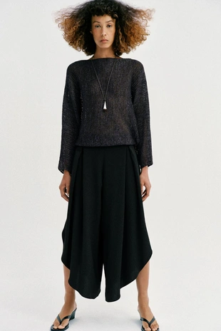 Струящиеся брюки с разрезами