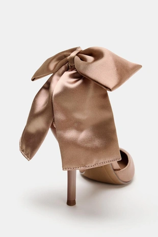 Атласные туфли с бантом- Заказать в России