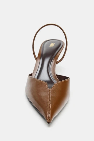 Туфли-мюли на каблуке- Заказать в России