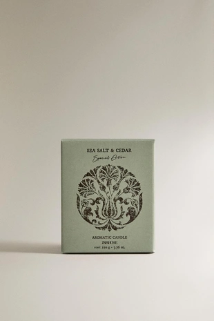 (220 г) ароматичная свеча sea salt & cedar- Заказать в России