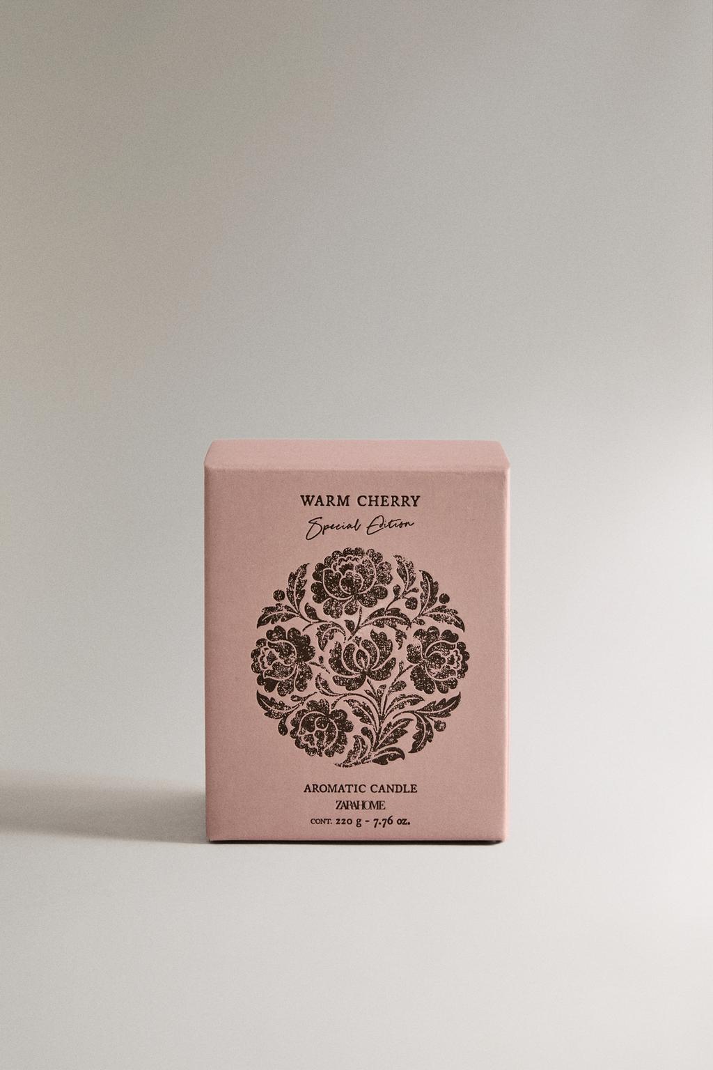 (220 г) ароматная свеча теплая вишня