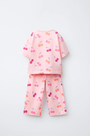 Комплект из футболки и брюк-джоггеров с принтом