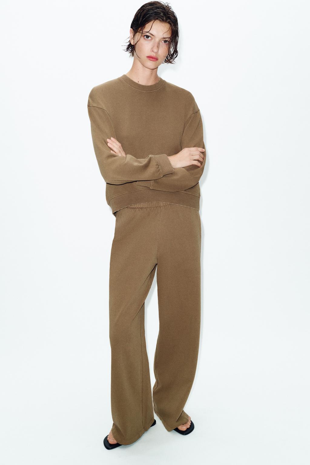 ТОЛСТОВКА ИЗ ТКАНИ С ЭФФЕКТОМ ПОТЕРТОСТИ