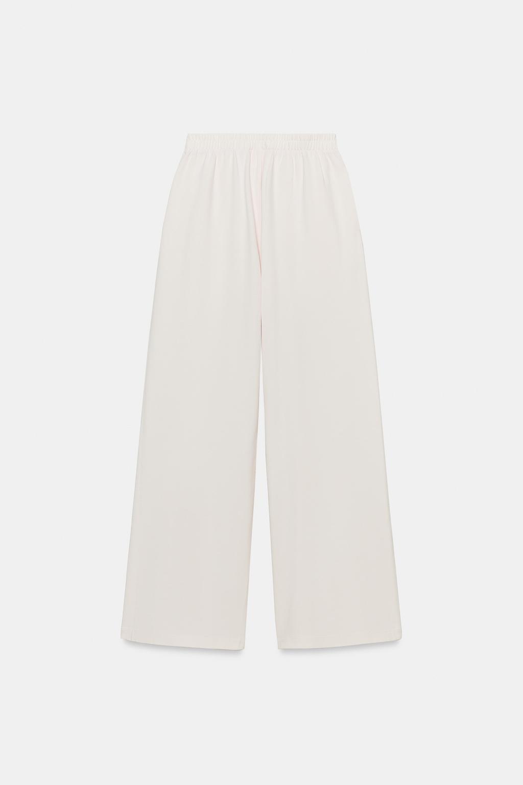 ШИРОКИЕ БРЮКИ С ЭФФЕКТОМ ПОТЕРТОСТИ