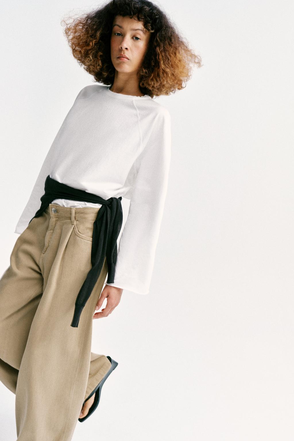 ДЖИНСЫ Z1975 WIDE LEG С ВЫСОКОЙ ПОСАДКОЙ И ЗАЩИПАМИ