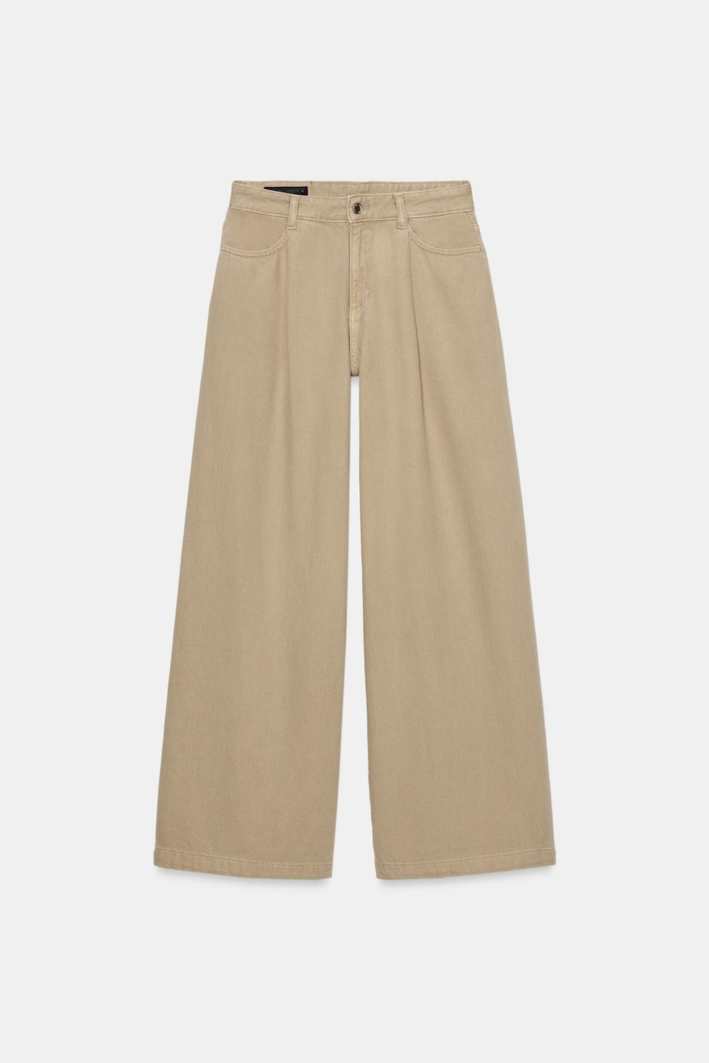 ДЖИНСЫ Z1975 WIDE LEG С ВЫСОКОЙ ПОСАДКОЙ И ЗАЩИПАМИ