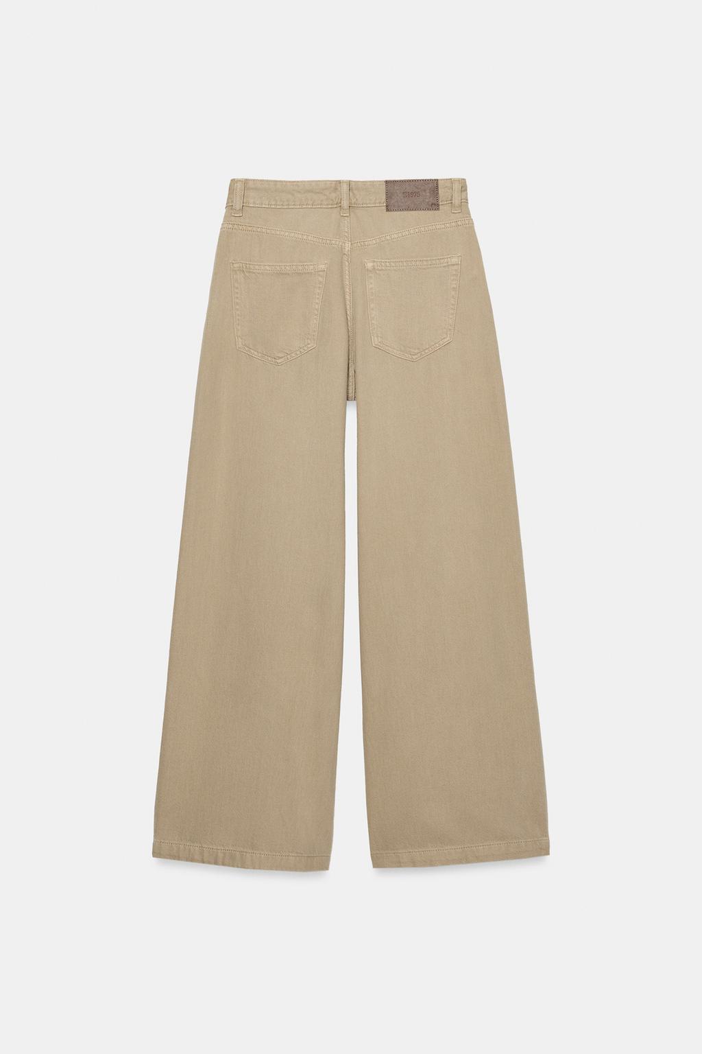 ДЖИНСЫ Z1975 WIDE LEG С ВЫСОКОЙ ПОСАДКОЙ И ЗАЩИПАМИ