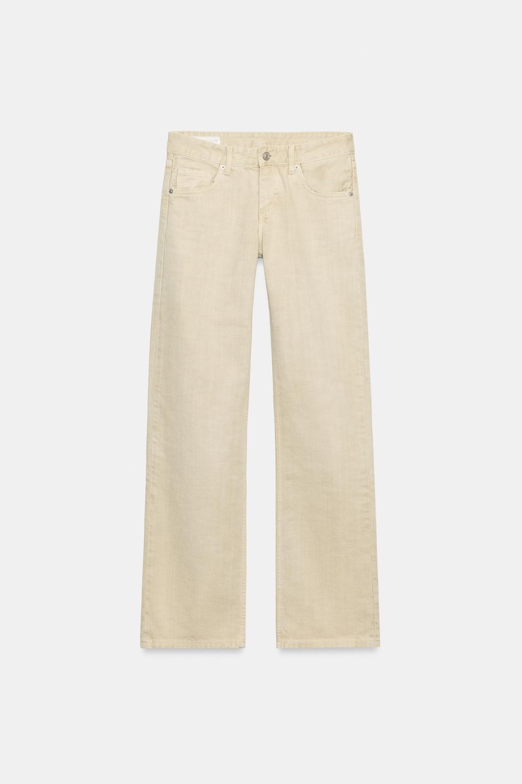 Джинсы широкие с низкой посадкой trf