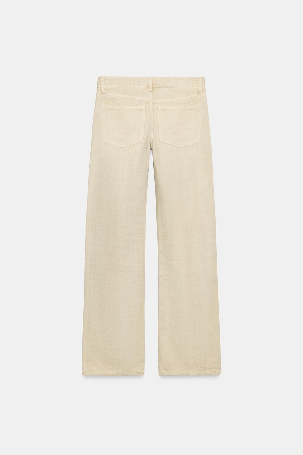 Джинсы широкие с низкой посадкой trf