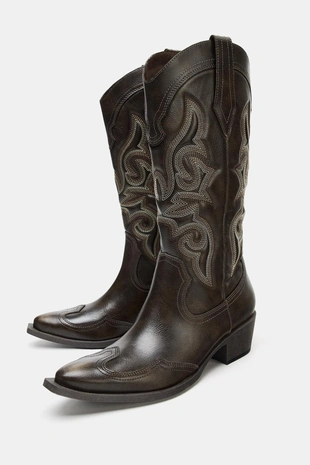 Сапоги в ковбойском стиле- Заказать в России