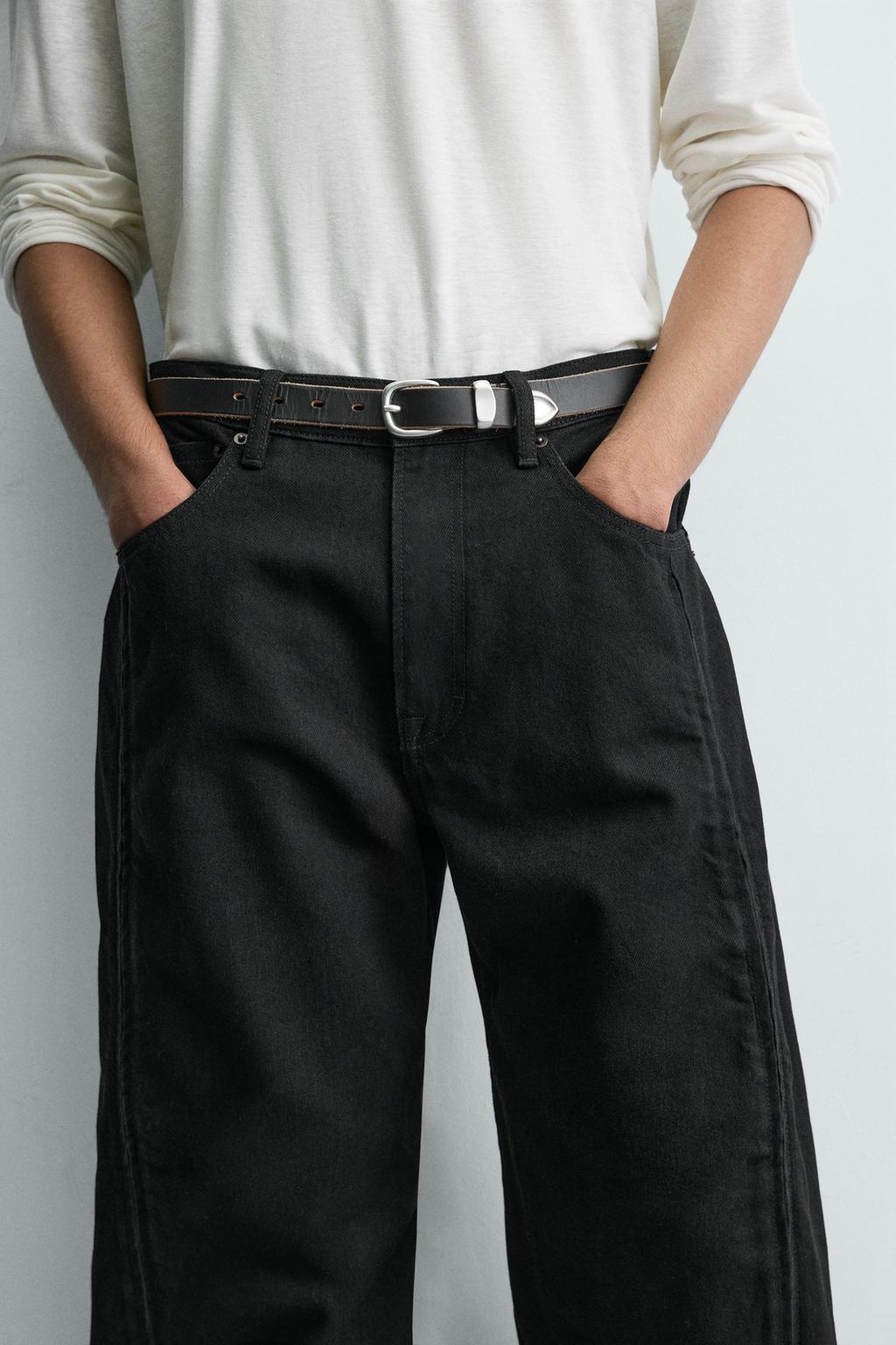 ДЖИНСЫ BARREL С МОЛНИЯМИ