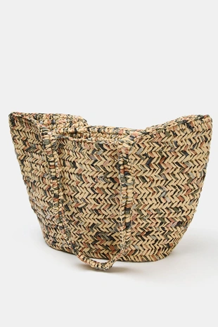 Сумка-корзина с плетеным корпусом- Заказать в России