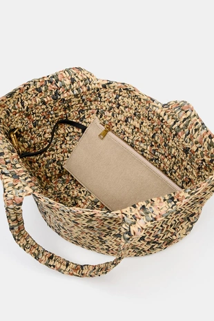 Сумка-корзина с плетеным корпусом- Заказать в России