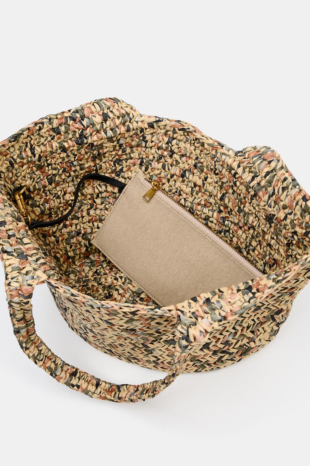 СУМКА-КОРЗИНА С ПЛЕТЕНЫМ КОРПУСОМ