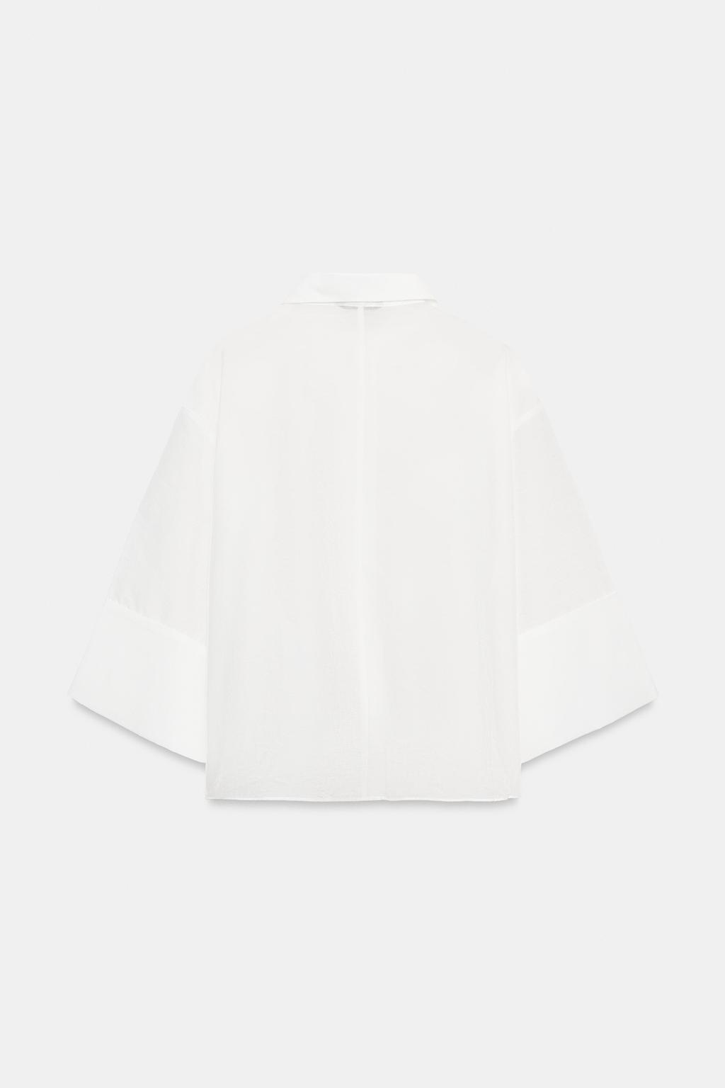 РУБАШКА СТРУЯЩАЯСЯ, ЦВЕТЫ С РЕЛЬЕФОМ