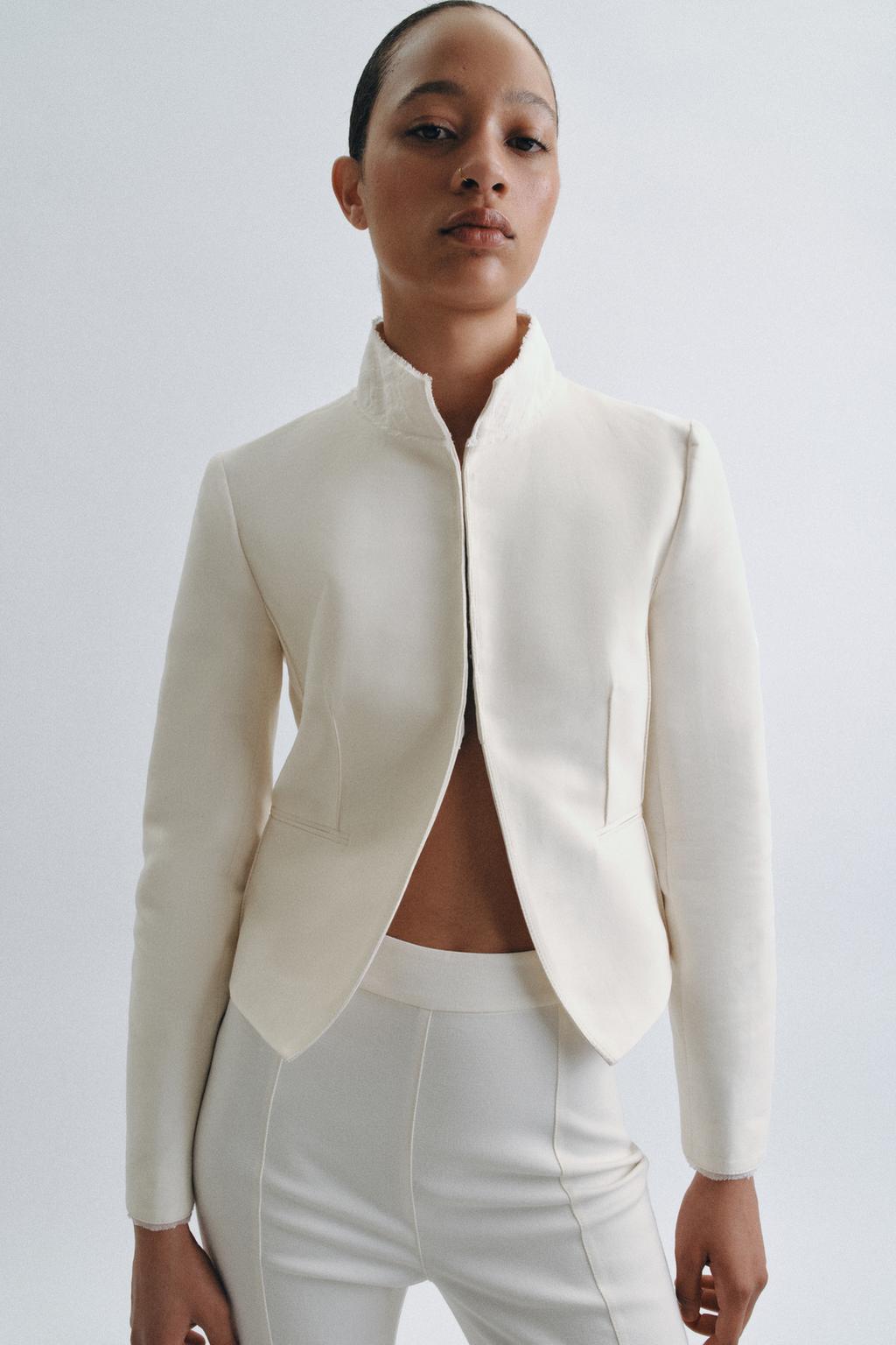 ПРИТАЛЕННЫЙ КОМБИНИРОВАННЫЙ БЛЕЙЗЕР ZW COLLECTION