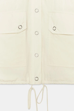 Куртка из нейлона с карманами- Заказать в России