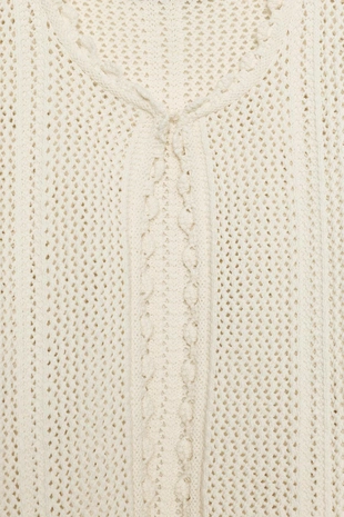Вязаный кардиган с узором Pointelle- Заказать в России