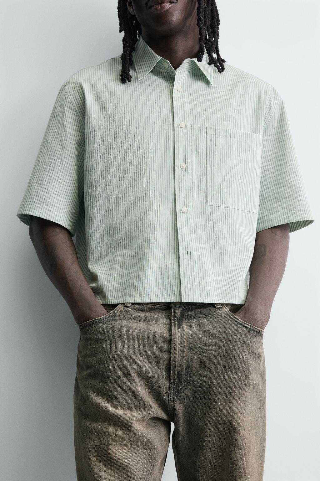 УКОРОЧЕННАЯ РУБАШКА В КЛЕТКУ