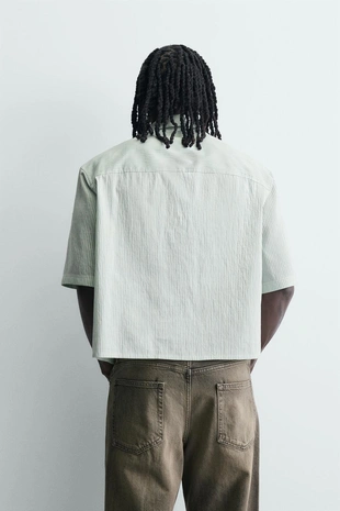 Укороченная рубашка в клетку