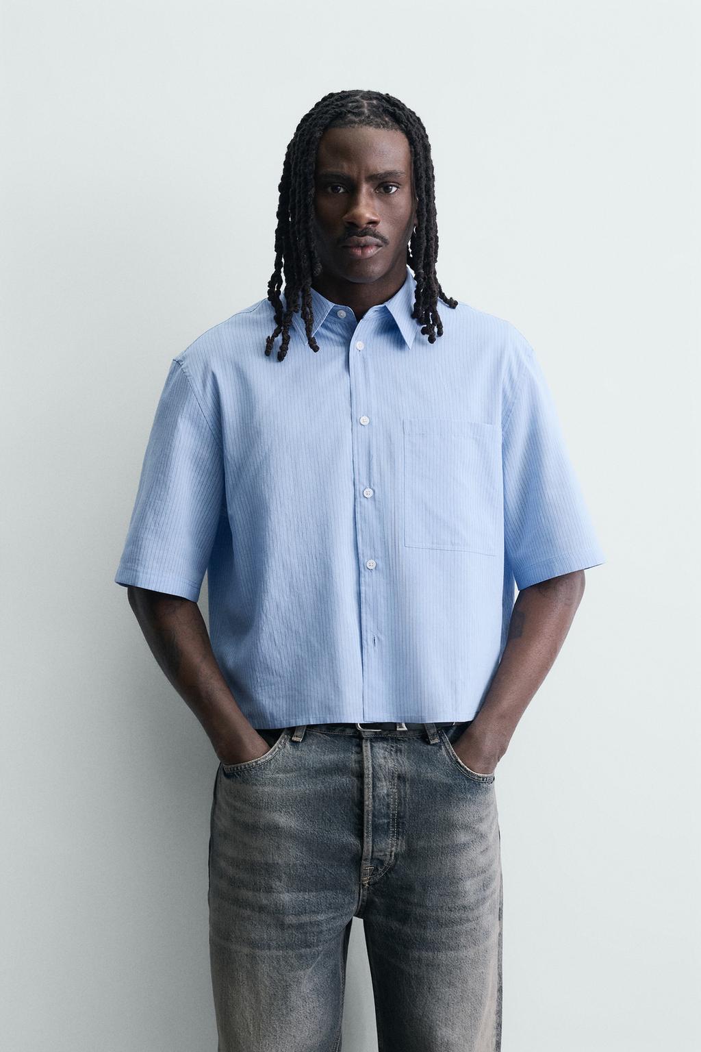 УКОРОЧЕННАЯ РУБАШКА В КЛЕТКУ