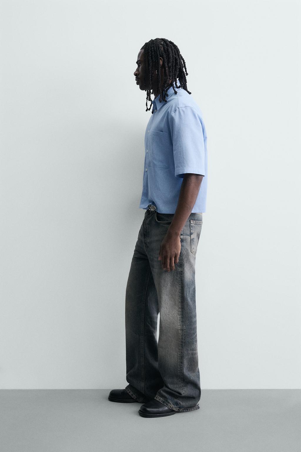 УКОРОЧЕННАЯ РУБАШКА В КЛЕТКУ