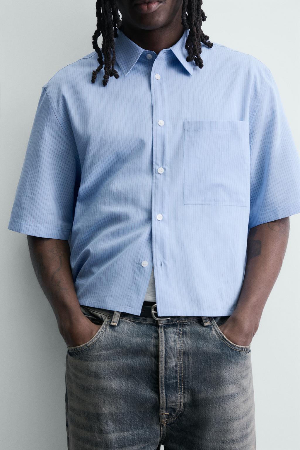 УКОРОЧЕННАЯ РУБАШКА В КЛЕТКУ