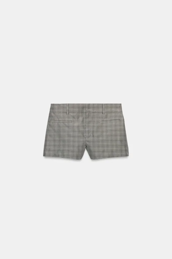 ШОРТЫ В КЛЕТКУ — коллекция Zara «ZW»