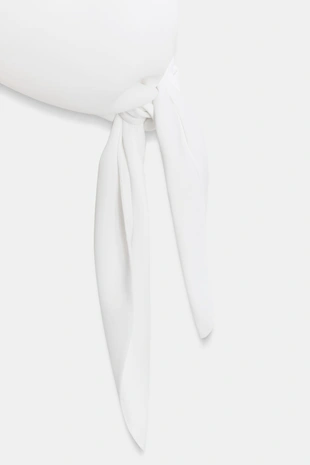 Топ с горловиной халтер и завязками- Заказать в России