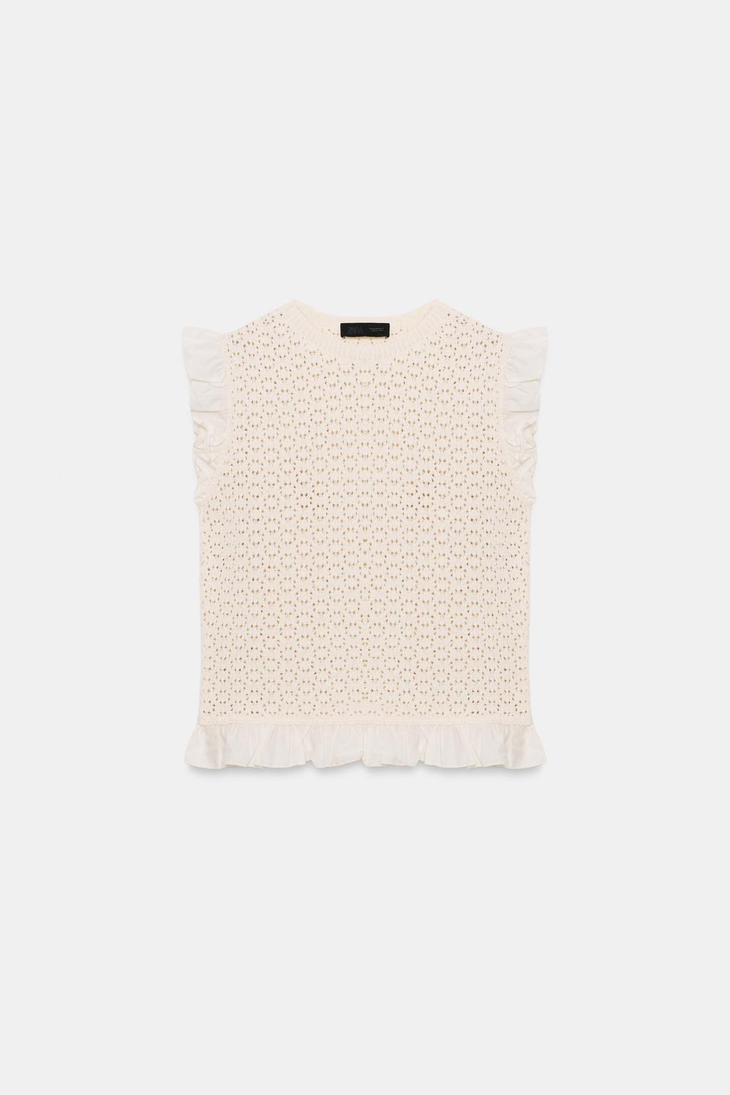 ТРИКОТАЖНЫЙ ТОП POINTELLE