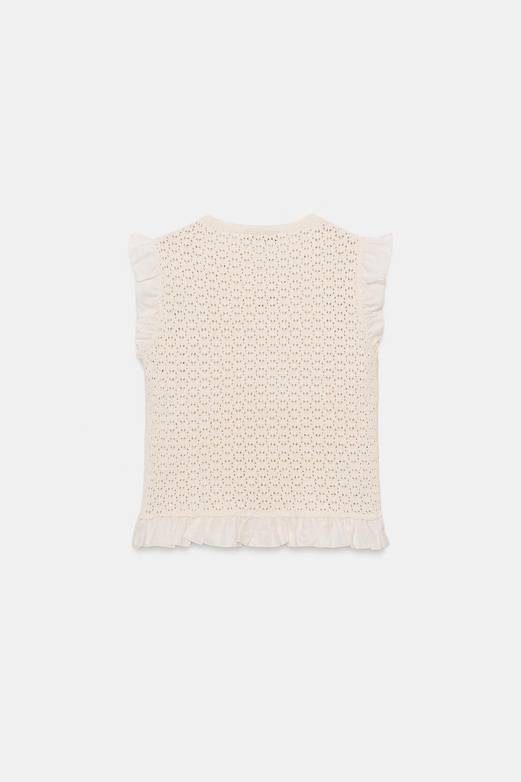 ТРИКОТАЖНЫЙ ТОП POINTELLE