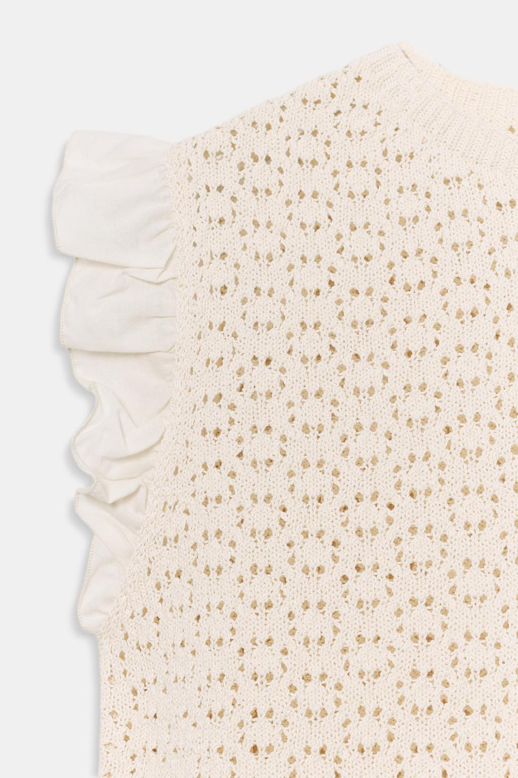 ТРИКОТАЖНЫЙ ТОП POINTELLE