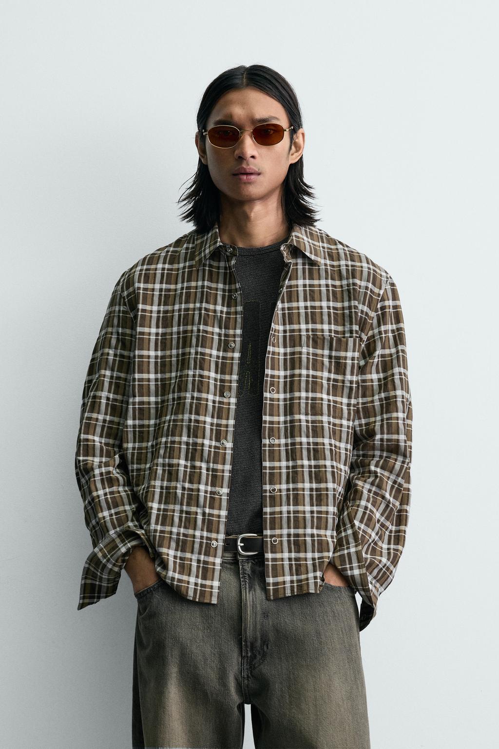 РУБАШКА RELAXED FIT В КЛЕТКУ