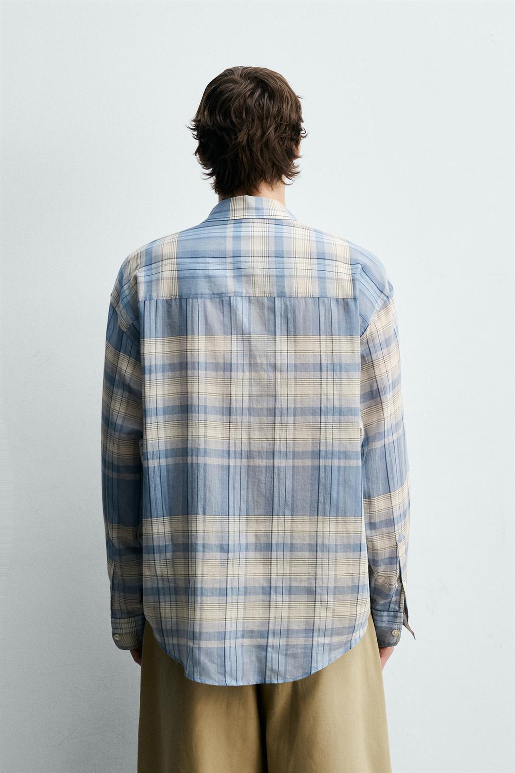 РУБАШКА RELAXED FIT В КЛЕТКУ