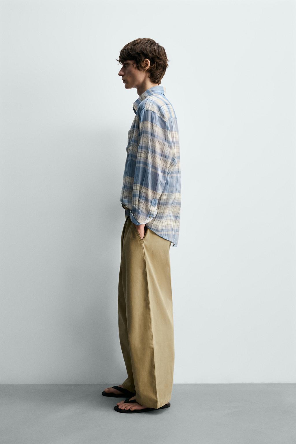 РУБАШКА RELAXED FIT В КЛЕТКУ