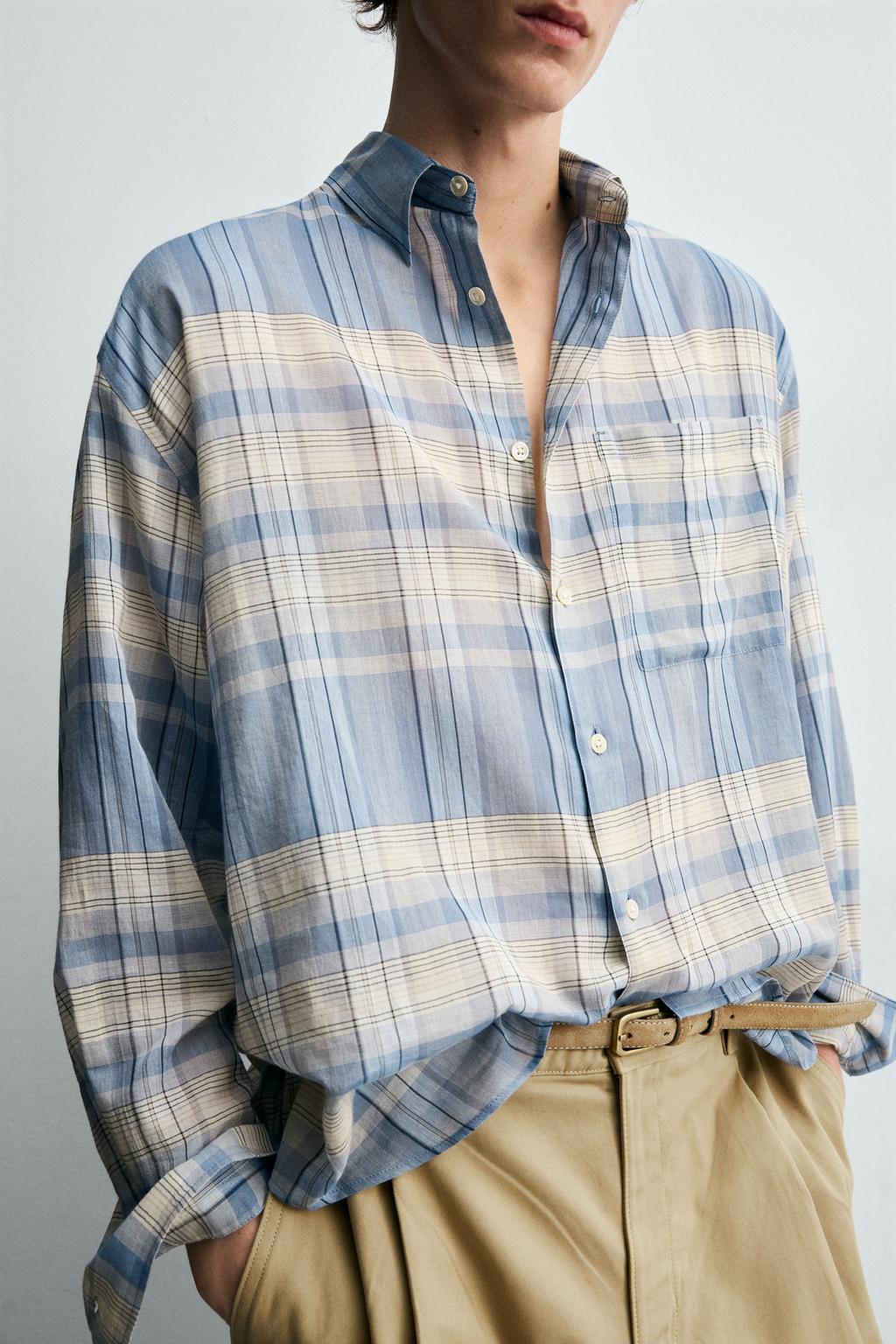 РУБАШКА RELAXED FIT В КЛЕТКУ