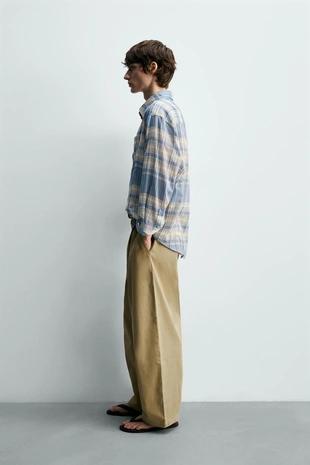 Рубашка Relaxed Fit в клетку- Заказать в России