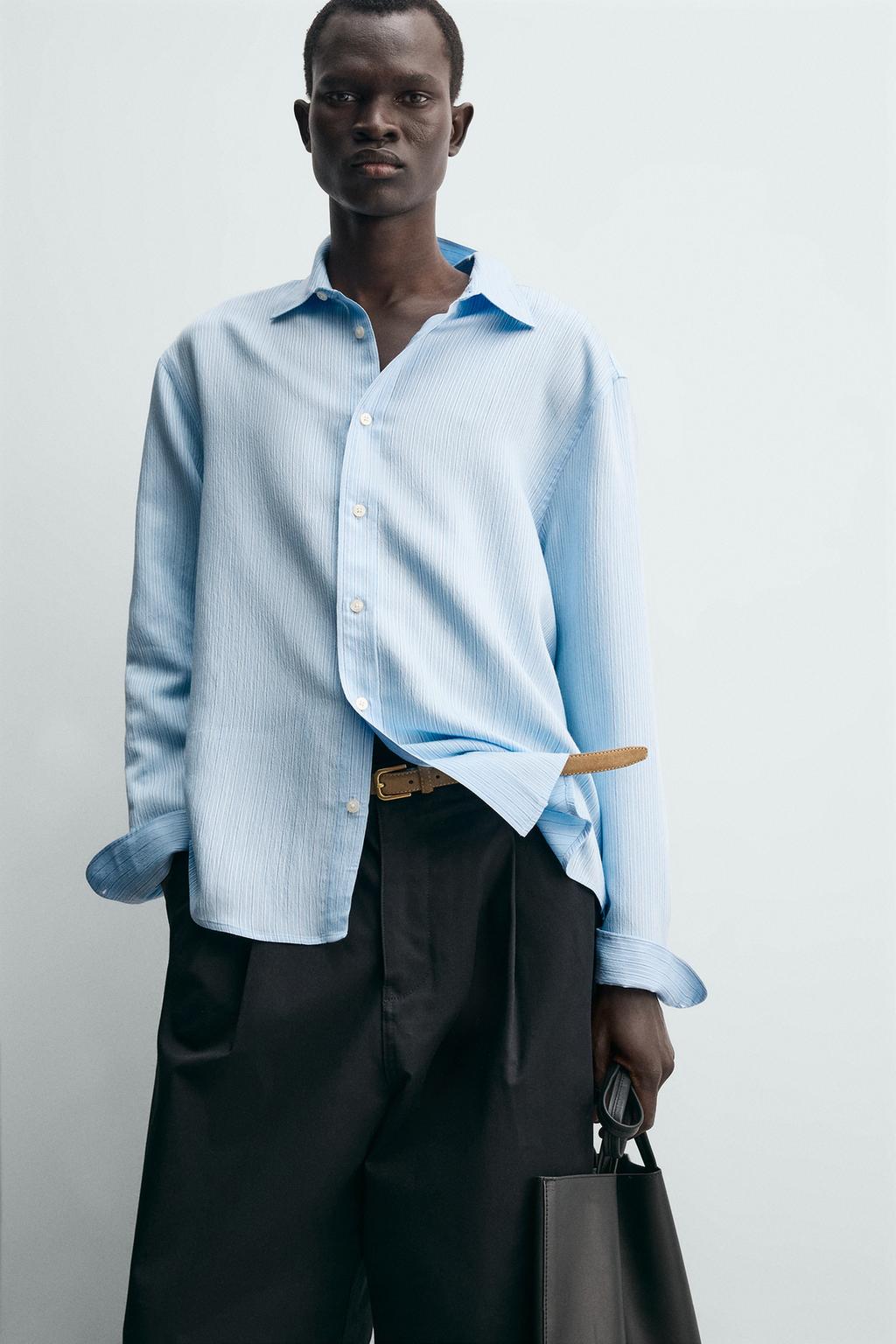 РУБАШКА СВОБОДНОГО КРОЯ В ПОЛОСКУ