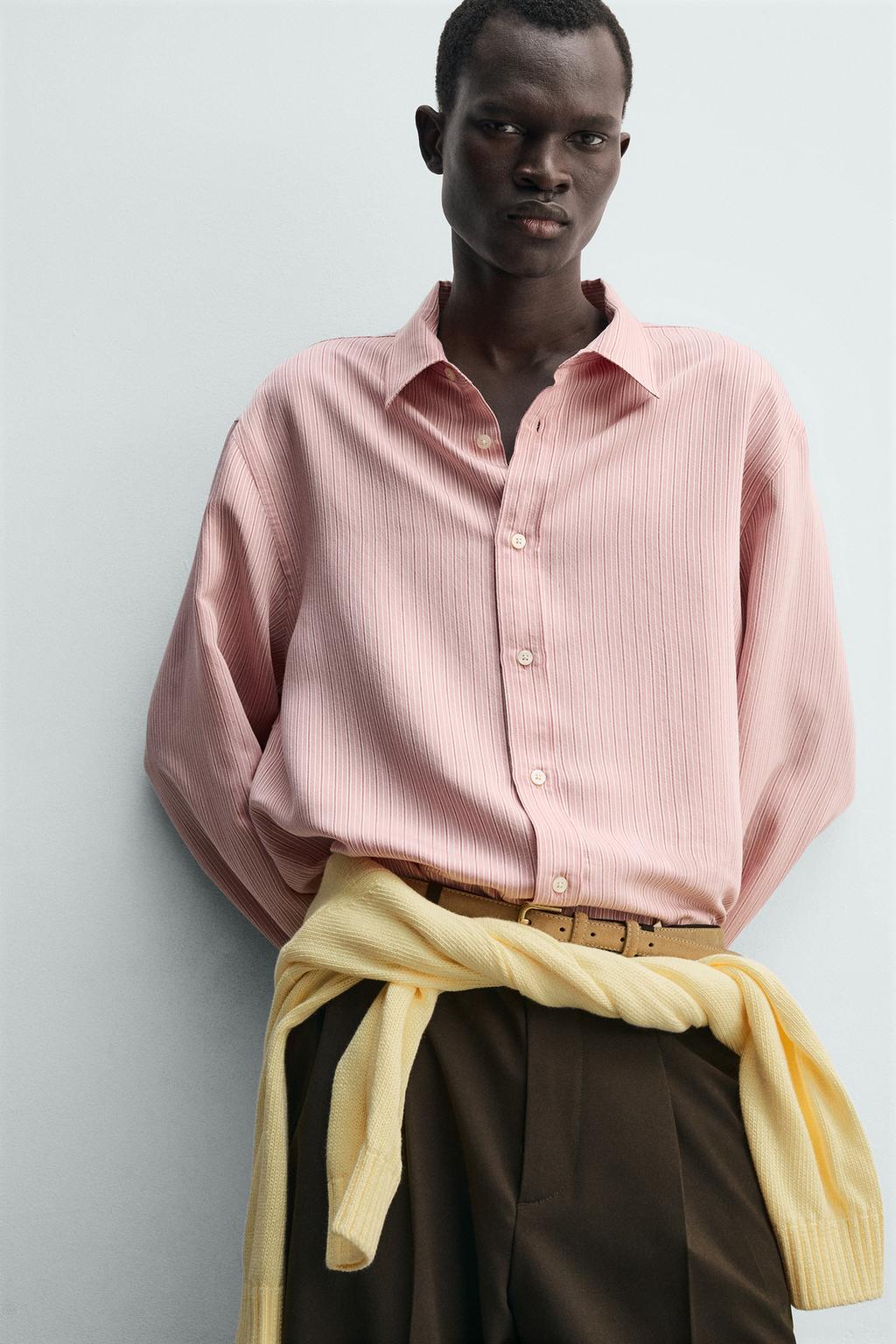 РУБАШКА СВОБОДНОГО КРОЯ В ПОЛОСКУ