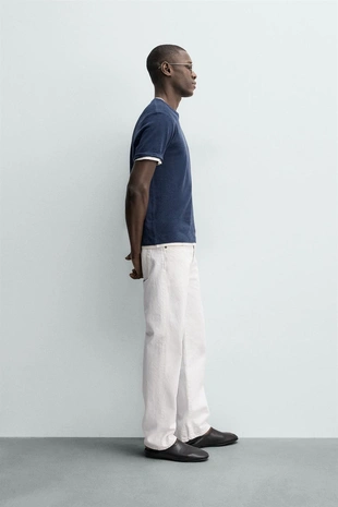 Футболка из льна и хлопка