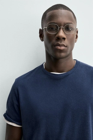 Футболка из льна и хлопка- Заказать в России