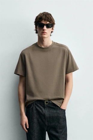 Футболка Relaxed Fit со швами- Заказать в России