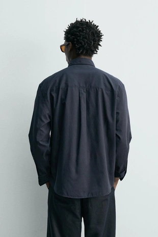 Рубашка из хлопкового вуаля