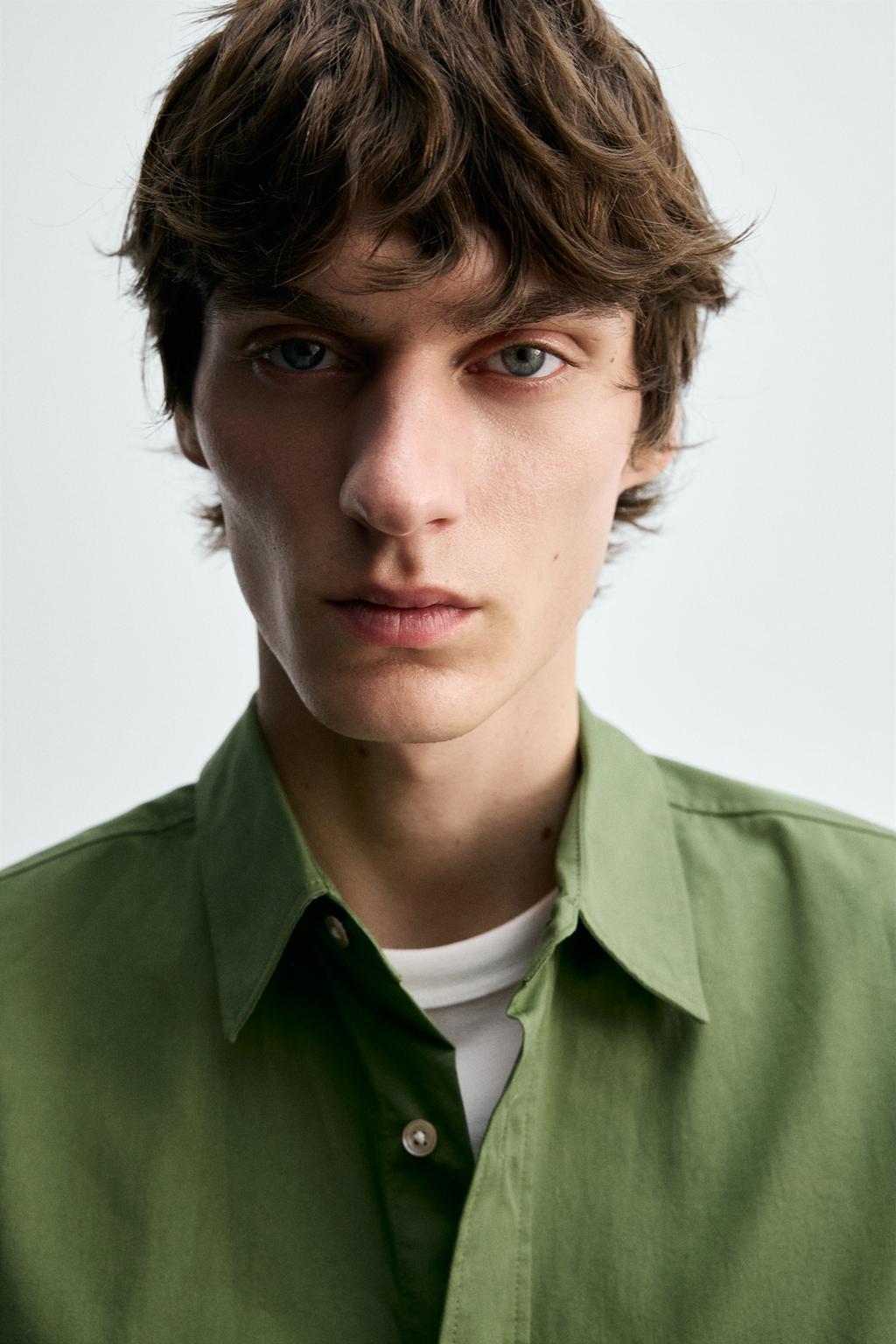 РУБАШКА СВОБОДНОГО КРОЯ ИЗ ПОПЛИНА