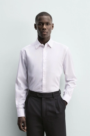 Рубашка из рельефной ткани Easy Care