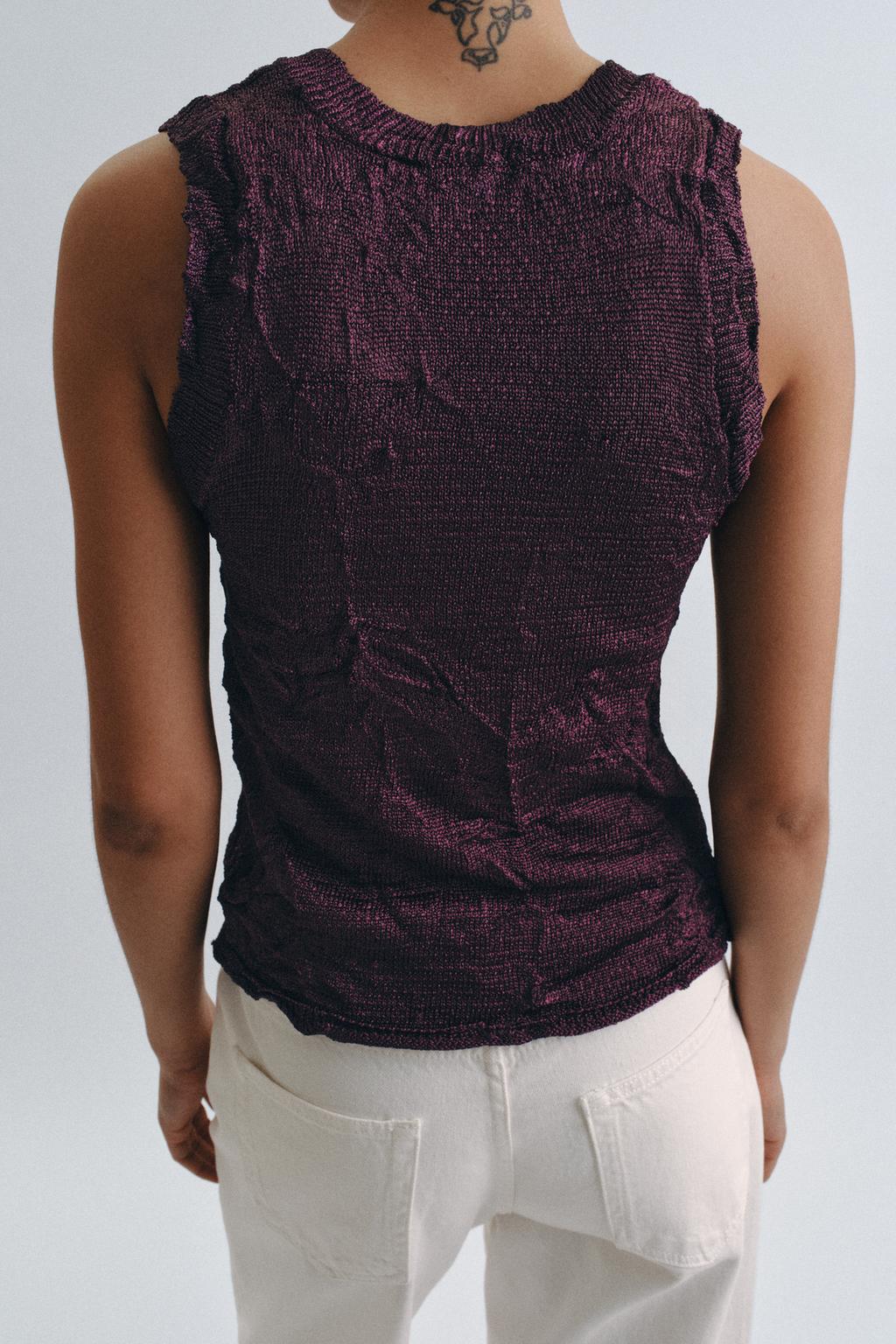 ТОП ИЗ ЖАТОГО ТРИКОТАЖА