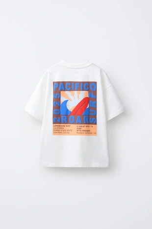 Футболка с принтом «серфинг»- Заказать в России