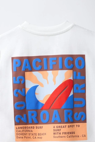 Футболка с принтом «серфинг»- Заказать в России