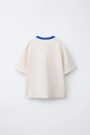 Футболка из рифленого трикотажа с контрастными деталями- Заказать в России