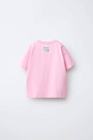 Футболка с принтом и вышивкой фруктов